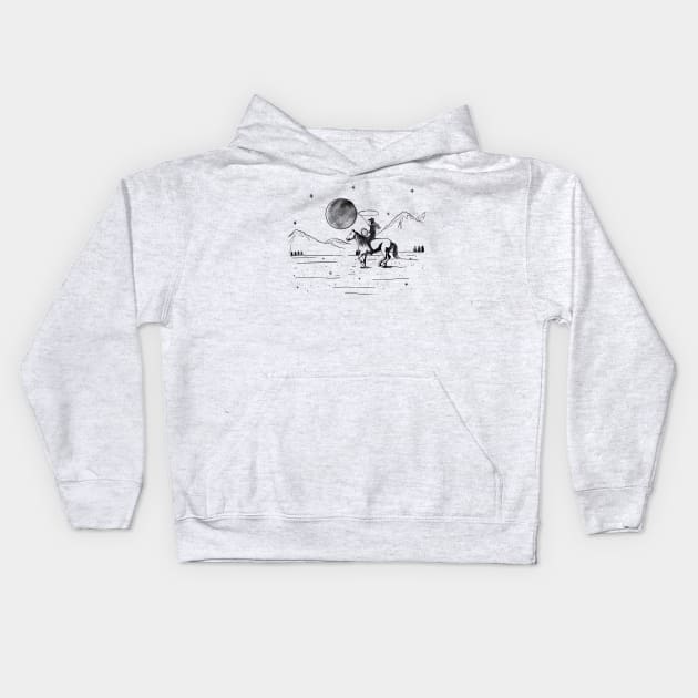 Lasso the Moon Kids Hoodie by Arrow Wind Threads